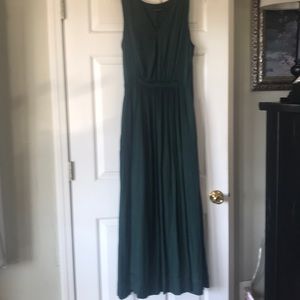 Dark green maxi dress